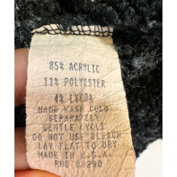 Cotton Emporium Womens Long Sleeve Knit Sweater Large Dark Gray - Picture 3 of 10